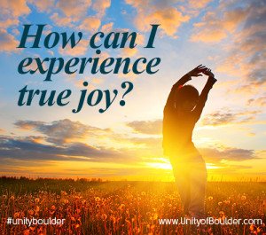 how can I experience joy